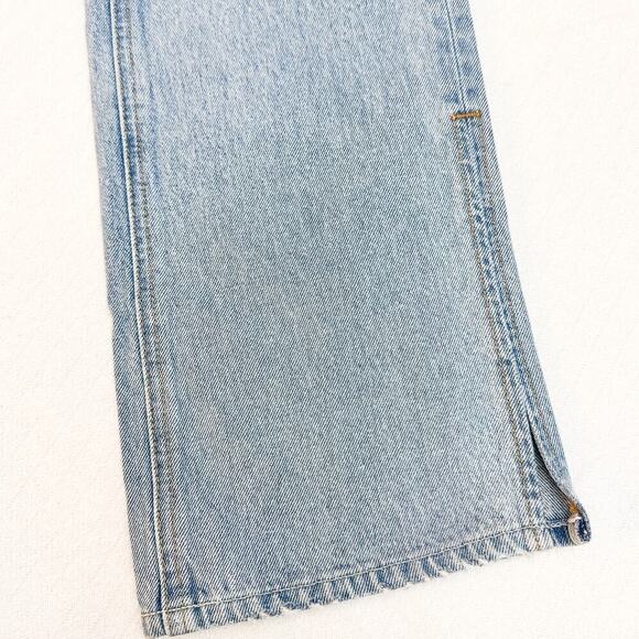 GRLFRND Harlow High Rise Boot Slit Split Hem Light Wash Denim Jeans Size 29 - Picture 5 of 9